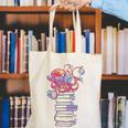 Cute Octopus Bookworm Fun Reading Tee For Book Lovers Canvas Tote Bag