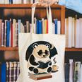 Cute Panda Reading Book Under Moon Bookworm Coffee Lover Canvas Tote Bag Cute Panda Reading Book Under Moon Bookworm Coffee Lover Canvas Tote Bag