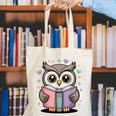 Cute Reading Owl Book Lover Teacher Librarian Bookworm Canvas Tote Bag Cute Reading Owl Book Lover Teacher Librarian Bookworm Canvas Tote Bag