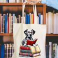 Dalmatian Reading Books Matching Bookworm Readers Librarian Canvas Tote Bag