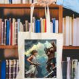 David And Goliath Bible Book Of Samuel King David Comic Canvas Tote Bag
