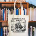 Defend Your Local Public Library Cat Knight Book Lover Canvas Tote Bag Defend Your Local Public Library Cat Knight Book Lover Canvas Tote Bag