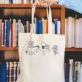 Disney Winnie The Pooh Eeyore Pooh & Piglet Carrying Books Canvas Tote Bag