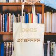 Dogs Books & Coffee Canvas Tote Bag