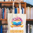 Donut Stop Reading Cute Book Reader Bookworm Donut Day Canvas Tote Bag