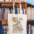 Dragon Fantasy Book Lover Book Nerd Canvas Tote Bag