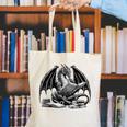 Dragon Reading Book Bookworm Books Dragon Learning Canvas Tote Bag