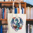 Dragon Reading Book Girls Kids Bookworm Book Lover Canvas Tote Bag Dragon Reading Book Girls Kids Bookworm Book Lover Canvas Tote Bag