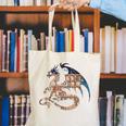 Dragon Silhouette Books Librarian Bookworm Women Men Kids Canvas Tote Bag