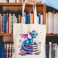 Dragons And Books Dragon Reading Book Lover Girl Bookworm Canvas Tote Bag Dragons And Books Dragon Reading Book Lover Girl Bookworm Canvas Tote Bag