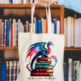 Dragons And Books Dragonworm Book Lover Reading Canvas Tote Bag