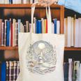 Duck Reading Book Full Moon Lake Scenery Canvas Tote Bag Duck Reading Book Full Moon Lake Scenery Canvas Tote Bag