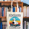 Ducks Books Lover Easily Distracted By Ducks & Books Canvas Tote Bag