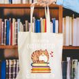 Easily Distracted By Cats And Books Reading Lover Bookish Canvas Tote Bag
