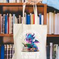 Easily Distracted By Dragons And Books Canvas Tote Bag Easily Distracted By Dragons And Books Canvas Tote Bag