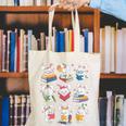 Easter Teacher Cute Bunny Reding Books Librarian Bookworm Canvas Tote Bag Easter Teacher Cute Bunny Reding Books Librarian Bookworm Canvas Tote Bag