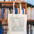 Edgar Allen Poe & Raven Reading Bookworm Reader Canvas Tote Bag Edgar Allen Poe & Raven Reading Bookworm Reader Canvas Tote Bag