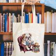 English Bulldog Dog Reading Book 67 Six Seven Meme Canvas Tote Bag English Bulldog Dog Reading Book 67 Six Seven Meme Canvas Tote Bag
