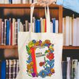Equal Rights Book Flower Resist Feminist LGBTQ Floral Canvas Tote Bag