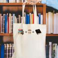Everything a Girl Needs Books Coffee Jesus Canvas Tote Bag