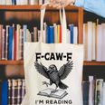 F-Caw-F Crow Book Lovers Vintage Bookish Bird Canvas Tote Bag