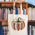 Fall Book Pumpkin Halloween Teacher Librarian Thanksgiving Canvas Tote Bag