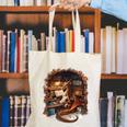 Fantasy Dragon Reading Book Lover Canvas Tote Bag