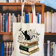 Fantasy Drama Tragedy Cat Book Lover Reading Humor Canvas Tote Bag