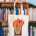 Flames And Lighter Costume For Matchbook Lovers Canvas Tote Bag