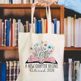 Floral Book A New Chapter Begins Retired 2026 Retirement Canvas Tote Bag Floral Book A New Chapter Begins Retired 2026 Retirement Canvas Tote Bag