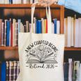 Floral Book a New Chapter Begins Retired Retirement Teacher Canvas Tote Bag