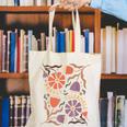 Floral Pride & Prejudice Barely Tolerable Book Lover Bookish Canvas Tote Bag Floral Pride & Prejudice Barely Tolerable Book Lover Bookish Canvas Tote Bag