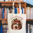 Fully Booked For Christmas Cozy Holiday Books Winter Reading Canvas Tote Bag