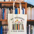 My Weekend Is Fully Booked Cozy Bookish Canvas Tote Bag My Weekend Is Fully Booked Cozy Bookish Canvas Tote Bag