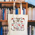 Ghost Book Reading Christmas Books Lover Teacher Kids Canvas Tote Bag