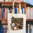 Ghost Reading Book Cat Lover Halloween Reading Enthusiast Canvas Tote Bag Ghost Reading Book Cat Lover Halloween Reading Enthusiast Canvas Tote Bag