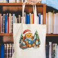 Gingerbread Reading Book Lovers Christmas Bookworm Librarian Canvas Tote Bag