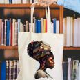 Girl Crown Of Books African Teacher Black History BHM Canvas Tote Bag