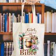 Girl Read Your Bible Christian Faith Jesus Book Canvas Tote Bag