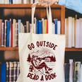 Go Outside Read a Book Vintage Bibliophiles Canvas Tote Bag