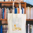 Gothic Book Lover Skeleton Canvas Tote Bag
