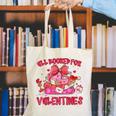 Groovy All Booked For Valentines Books Pink Coquette Bow Canvas Tote Bag