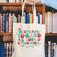 Groovy Christmas Most Likely To Read A Book On Christmas Canvas Tote Bag