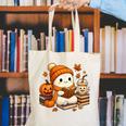 Halloween Ghost Reading Book Lovers Coffee Girl Women Canvas Tote Bag Halloween Ghost Reading Book Lovers Coffee Girl Women Canvas Tote Bag