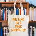 Halloween Pretend I'm Book Character Costume Lazy Adult Kids Canvas Tote Bag Halloween Pretend I'm Book Character Costume Lazy Adult Kids Canvas Tote Bag