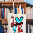 I Heart Books Love Reading Red And Stripe Animated Cat For Men Women Girls Kids Canvas Tote Bag I Heart Books Love Reading Red And Stripe Animated Cat For Men Women Girls Kids Canvas Tote Bag