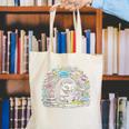 Hedgehog Reading Book Lake Scenery Reading Canvas Tote Bag