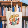 Hot Girls Read Aesthetic Book Lover Reading Canvas Tote Bag