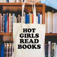 Hot Girls Read Books Lover Bookworm Librarian Book Reading Canvas Tote Bag