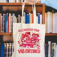 HUGvyn All Booked For Valentines Teacher Book Reading Heart Canvas Tote Bag
